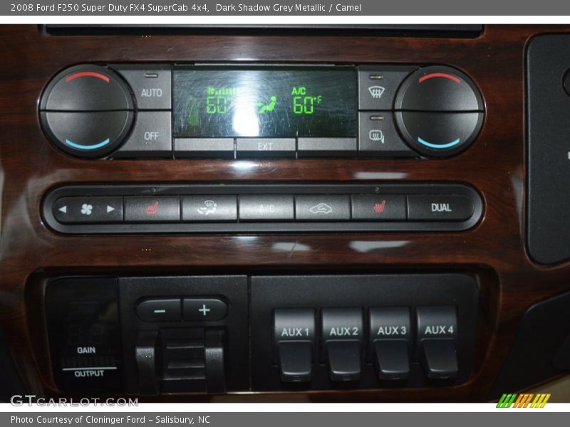 Dark Shadow Grey Metallic / Camel 2008 Ford F250 Super Duty FX4 SuperCab 4x4