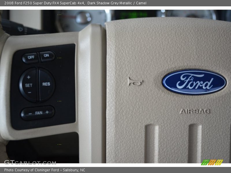 Dark Shadow Grey Metallic / Camel 2008 Ford F250 Super Duty FX4 SuperCab 4x4