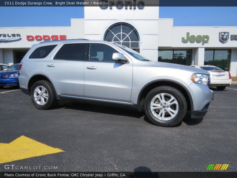 Bright Silver Metallic / Black 2011 Dodge Durango Crew
