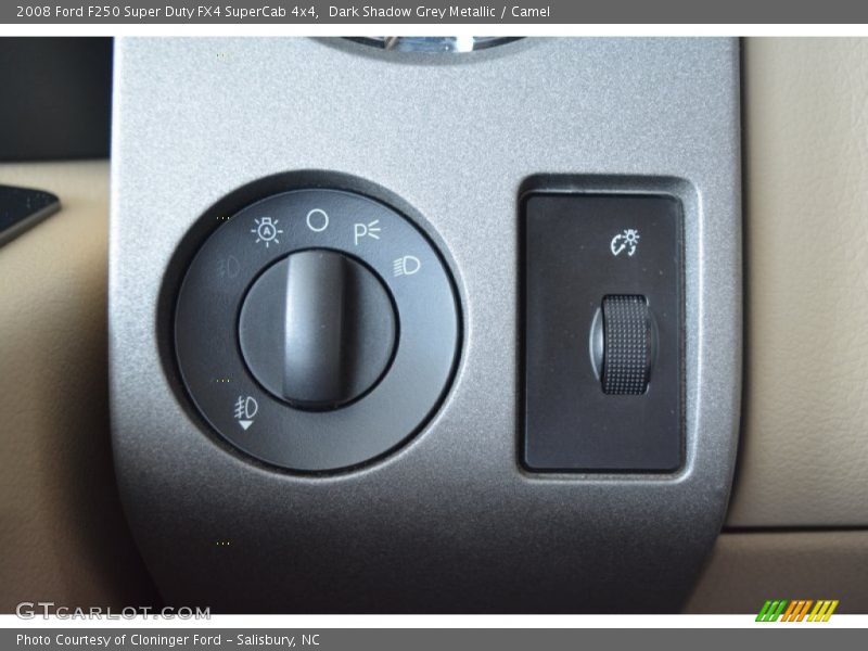 Dark Shadow Grey Metallic / Camel 2008 Ford F250 Super Duty FX4 SuperCab 4x4