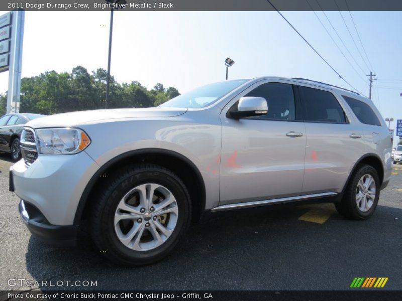 Bright Silver Metallic / Black 2011 Dodge Durango Crew