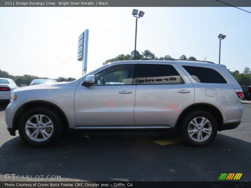Bright Silver Metallic / Black 2011 Dodge Durango Crew