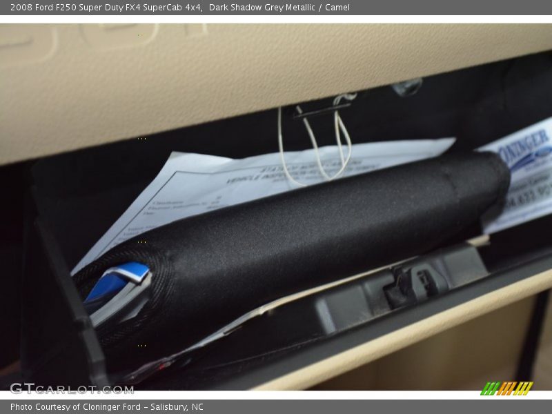 Dark Shadow Grey Metallic / Camel 2008 Ford F250 Super Duty FX4 SuperCab 4x4