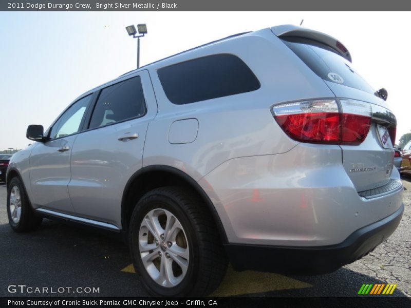 Bright Silver Metallic / Black 2011 Dodge Durango Crew