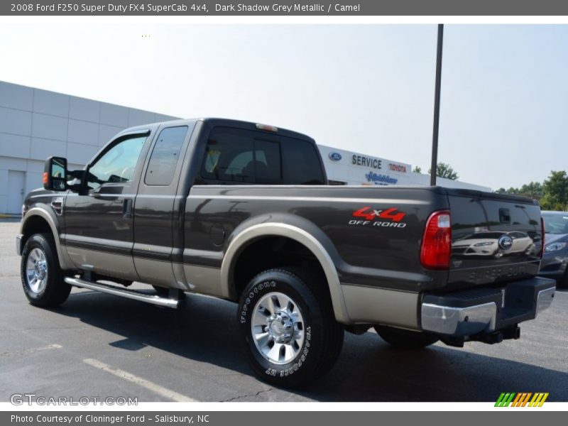 Dark Shadow Grey Metallic / Camel 2008 Ford F250 Super Duty FX4 SuperCab 4x4