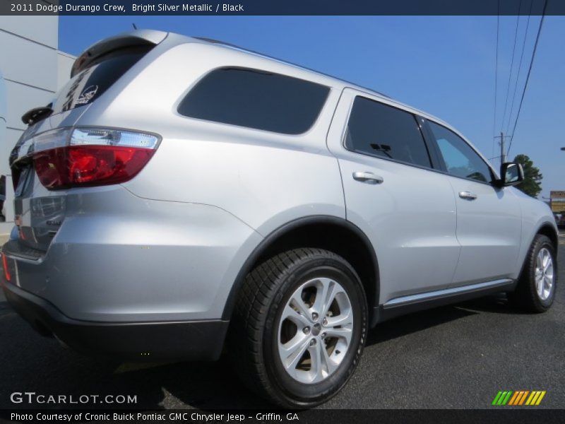 Bright Silver Metallic / Black 2011 Dodge Durango Crew