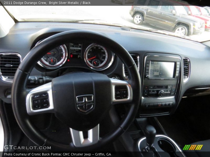 Bright Silver Metallic / Black 2011 Dodge Durango Crew