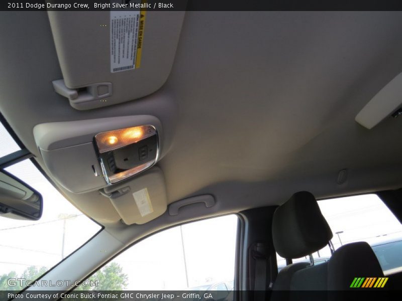Bright Silver Metallic / Black 2011 Dodge Durango Crew