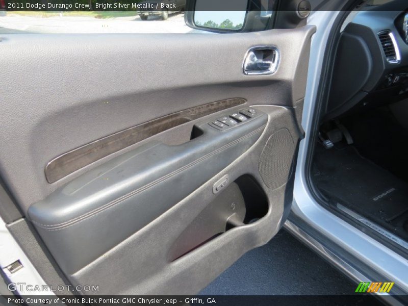 Bright Silver Metallic / Black 2011 Dodge Durango Crew