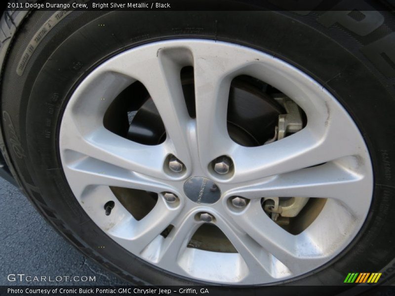 Bright Silver Metallic / Black 2011 Dodge Durango Crew