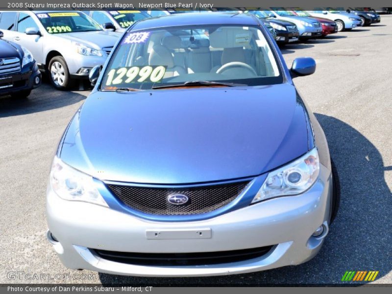 Newport Blue Pearl / Ivory 2008 Subaru Impreza Outback Sport Wagon