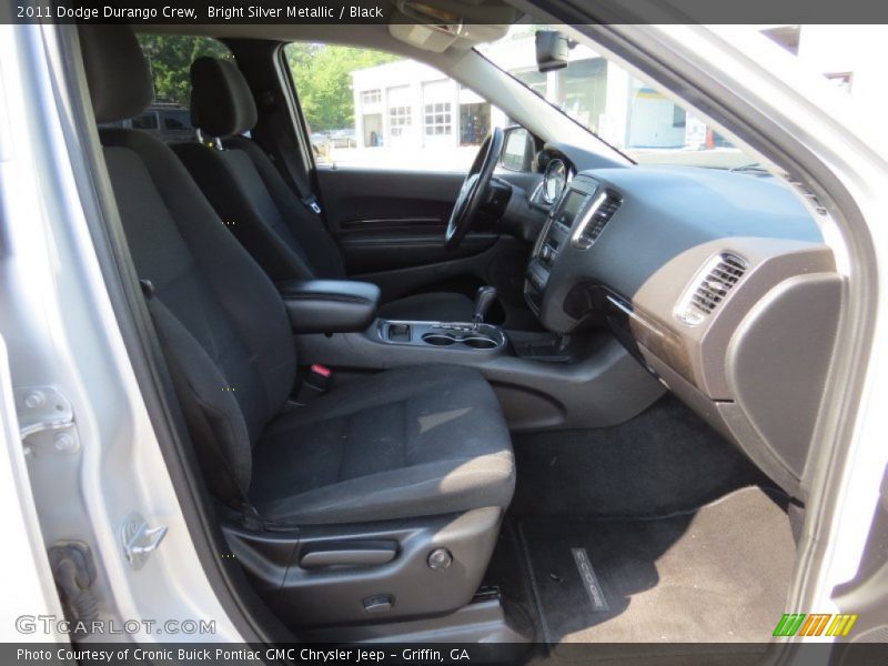 Bright Silver Metallic / Black 2011 Dodge Durango Crew