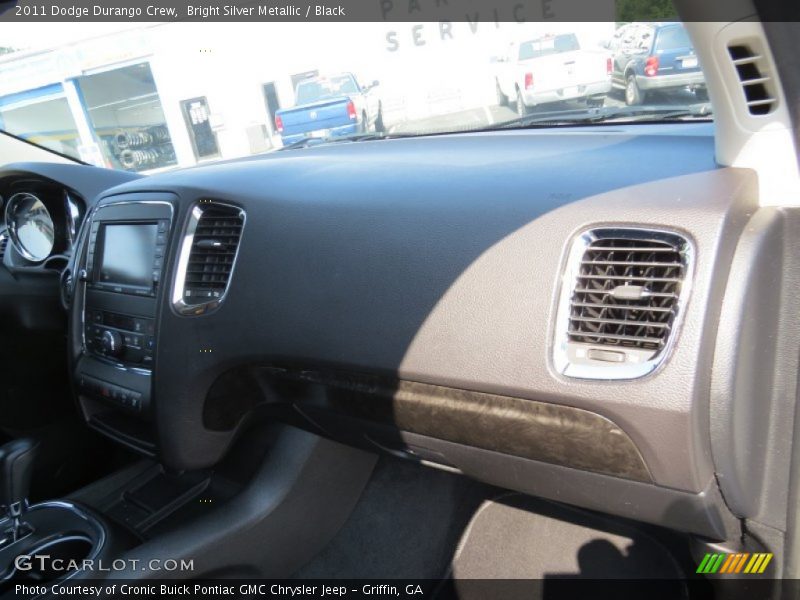 Bright Silver Metallic / Black 2011 Dodge Durango Crew