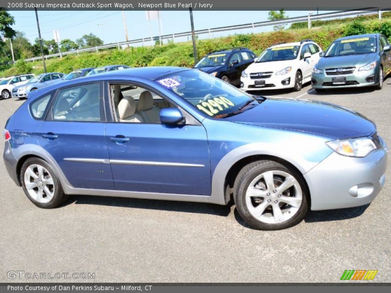 Newport Blue Pearl / Ivory 2008 Subaru Impreza Outback Sport Wagon