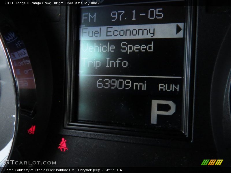 Bright Silver Metallic / Black 2011 Dodge Durango Crew