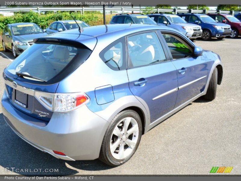 Newport Blue Pearl / Ivory 2008 Subaru Impreza Outback Sport Wagon