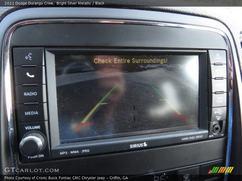 Bright Silver Metallic / Black 2011 Dodge Durango Crew
