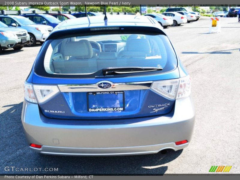 Newport Blue Pearl / Ivory 2008 Subaru Impreza Outback Sport Wagon