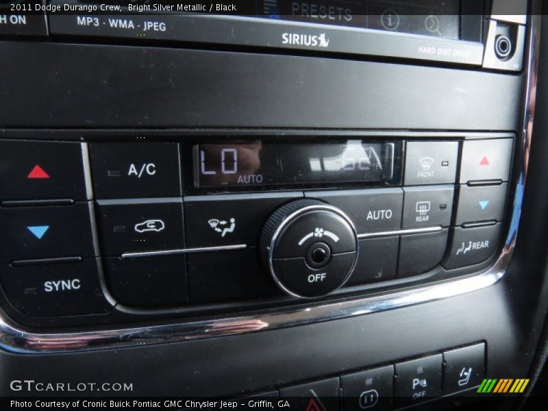 Bright Silver Metallic / Black 2011 Dodge Durango Crew