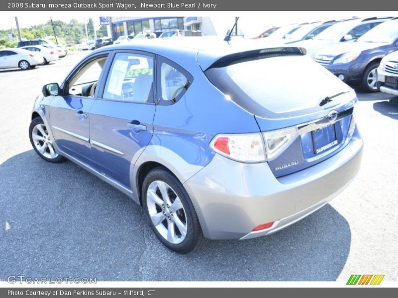 Newport Blue Pearl / Ivory 2008 Subaru Impreza Outback Sport Wagon