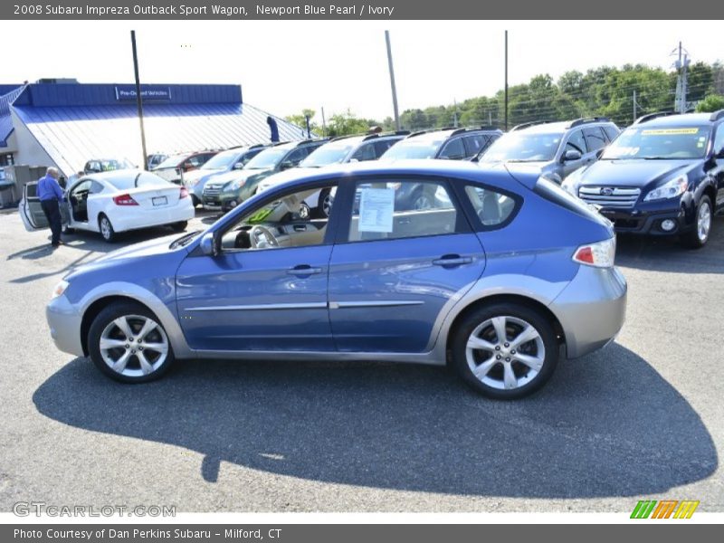 Newport Blue Pearl / Ivory 2008 Subaru Impreza Outback Sport Wagon