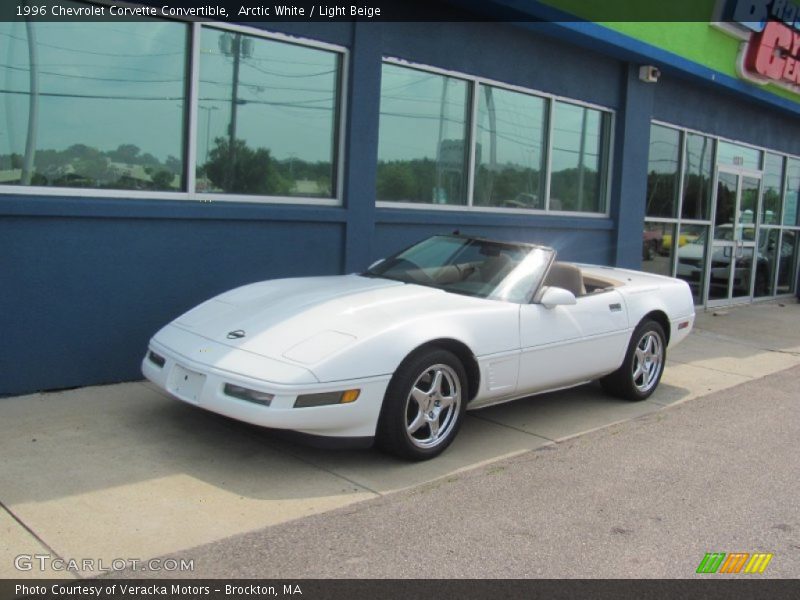 Arctic White / Light Beige 1996 Chevrolet Corvette Convertible
