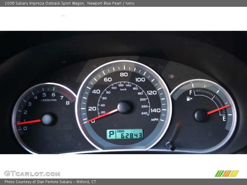 Newport Blue Pearl / Ivory 2008 Subaru Impreza Outback Sport Wagon