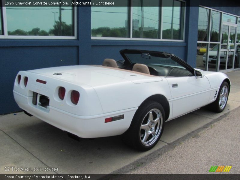 Arctic White / Light Beige 1996 Chevrolet Corvette Convertible