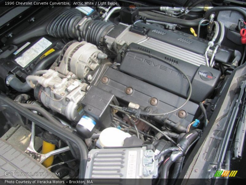  1996 Corvette Convertible Engine - 5.7 Liter OHV 16-Valve LT1 V8