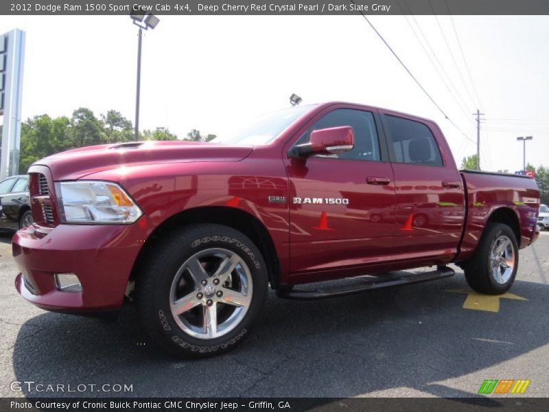 Deep Cherry Red Crystal Pearl / Dark Slate Gray 2012 Dodge Ram 1500 Sport Crew Cab 4x4