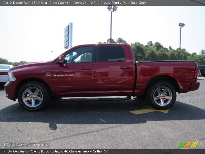 Deep Cherry Red Crystal Pearl / Dark Slate Gray 2012 Dodge Ram 1500 Sport Crew Cab 4x4