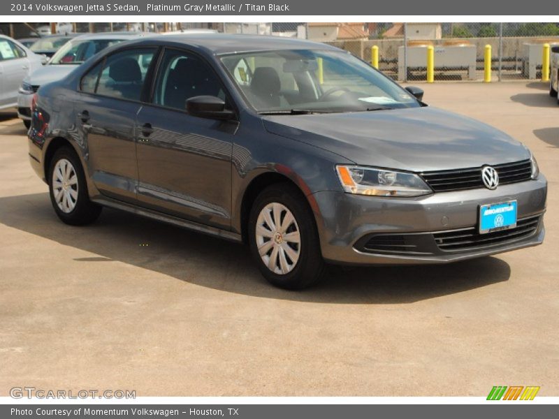 Platinum Gray Metallic / Titan Black 2014 Volkswagen Jetta S Sedan