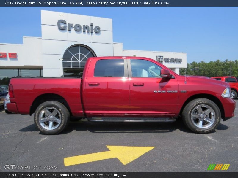 Deep Cherry Red Crystal Pearl / Dark Slate Gray 2012 Dodge Ram 1500 Sport Crew Cab 4x4