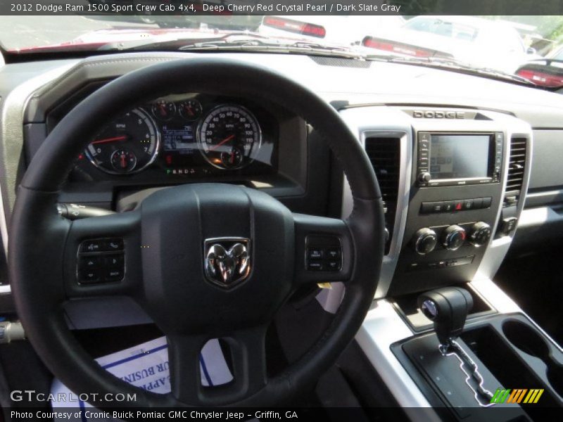 Deep Cherry Red Crystal Pearl / Dark Slate Gray 2012 Dodge Ram 1500 Sport Crew Cab 4x4