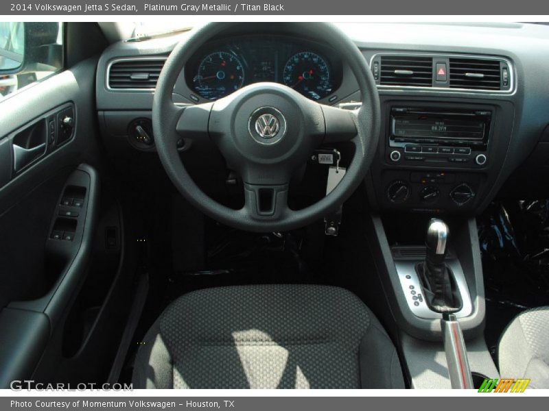 Platinum Gray Metallic / Titan Black 2014 Volkswagen Jetta S Sedan