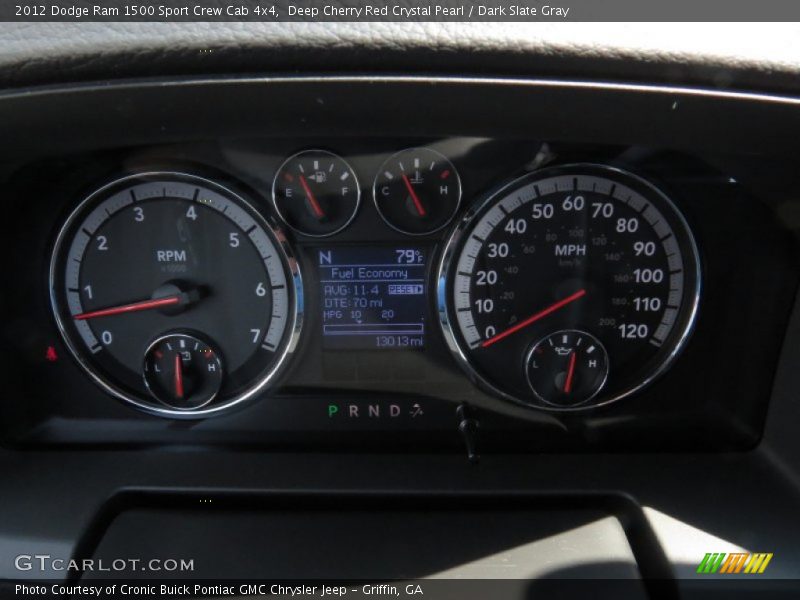 Deep Cherry Red Crystal Pearl / Dark Slate Gray 2012 Dodge Ram 1500 Sport Crew Cab 4x4