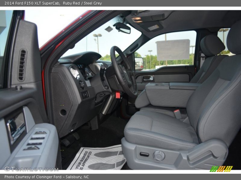 Ruby Red / Steel Grey 2014 Ford F150 XLT SuperCab