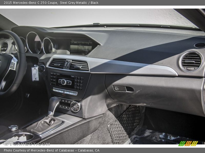 Steel Grey Metallic / Black 2015 Mercedes-Benz C 250 Coupe