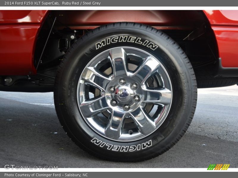 Ruby Red / Steel Grey 2014 Ford F150 XLT SuperCab