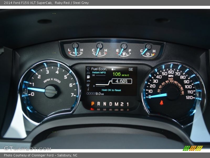 Ruby Red / Steel Grey 2014 Ford F150 XLT SuperCab