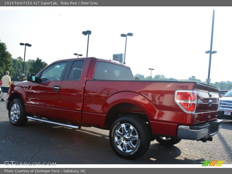 Ruby Red / Steel Grey 2014 Ford F150 XLT SuperCab