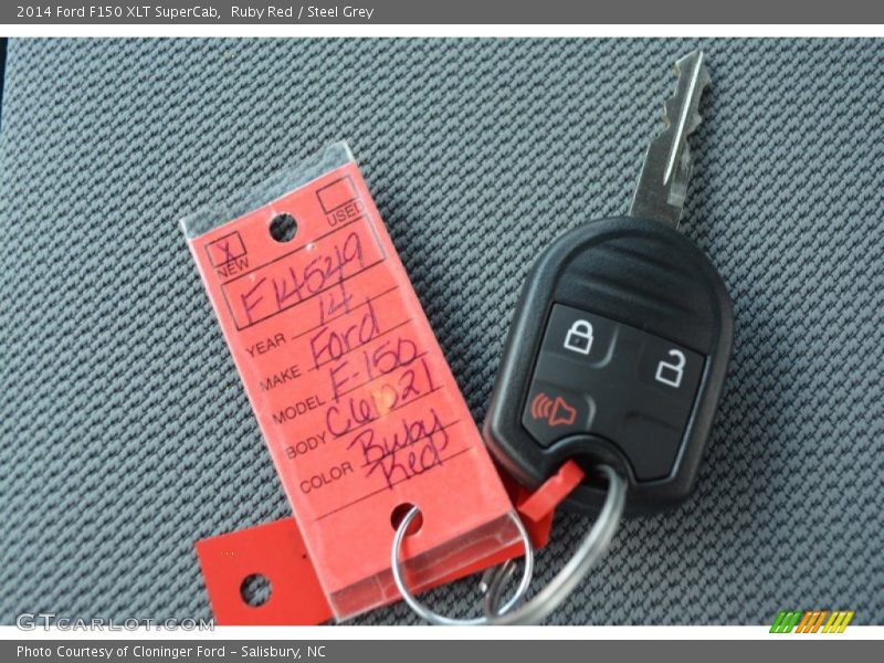 Ruby Red / Steel Grey 2014 Ford F150 XLT SuperCab