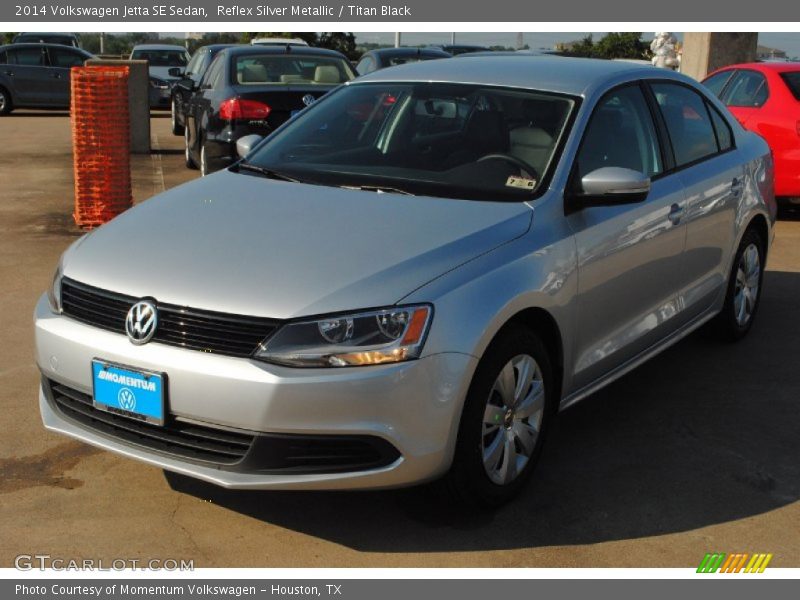Reflex Silver Metallic / Titan Black 2014 Volkswagen Jetta SE Sedan