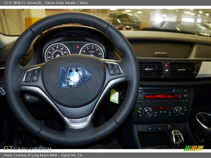 Glacier Silver Metallic / Black 2015 BMW X1 sDrive28i
