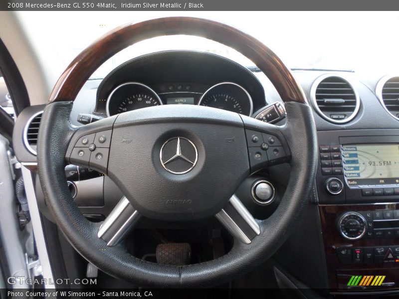 Iridium Silver Metallic / Black 2008 Mercedes-Benz GL 550 4Matic