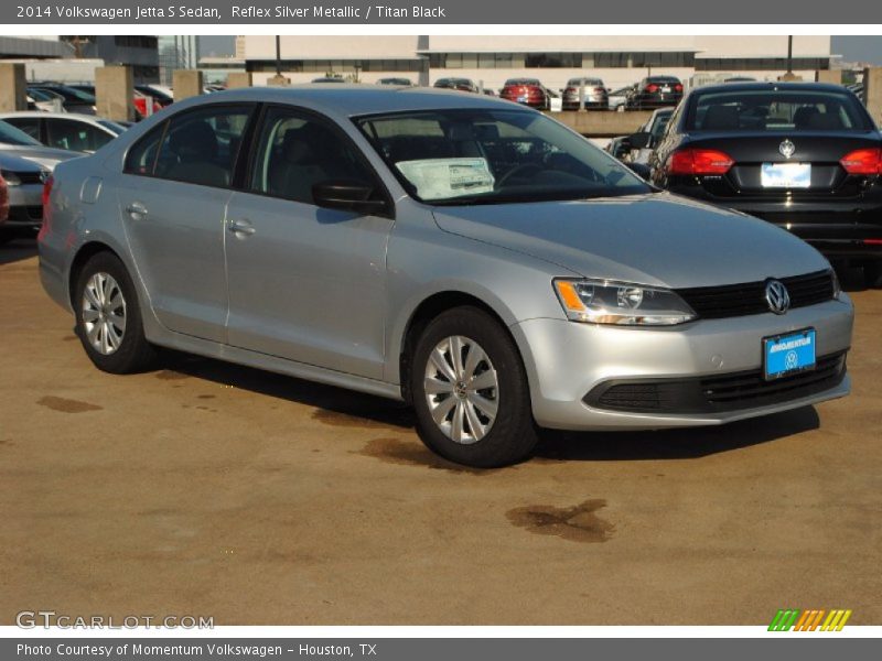 Reflex Silver Metallic / Titan Black 2014 Volkswagen Jetta S Sedan