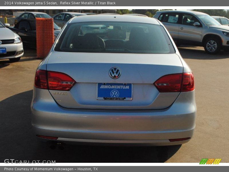 Reflex Silver Metallic / Titan Black 2014 Volkswagen Jetta S Sedan