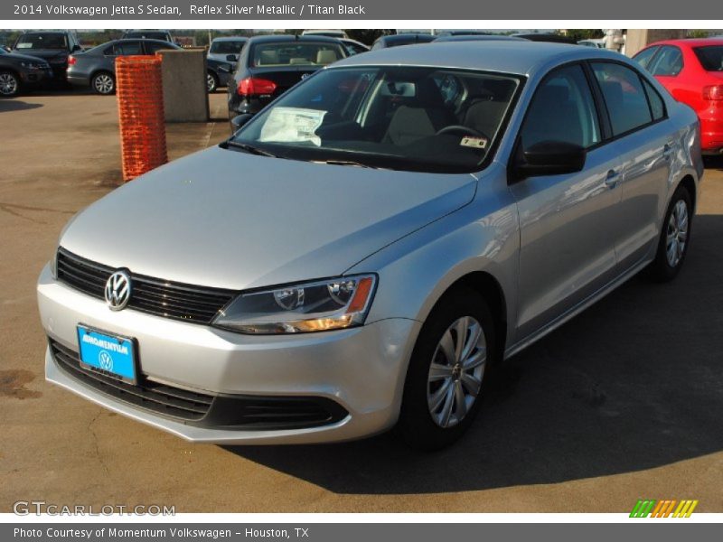 Reflex Silver Metallic / Titan Black 2014 Volkswagen Jetta S Sedan