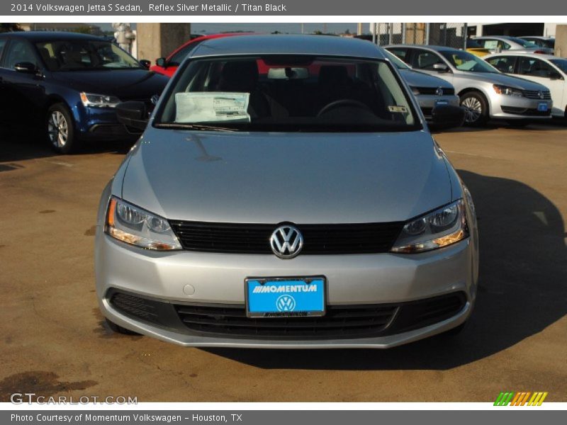Reflex Silver Metallic / Titan Black 2014 Volkswagen Jetta S Sedan