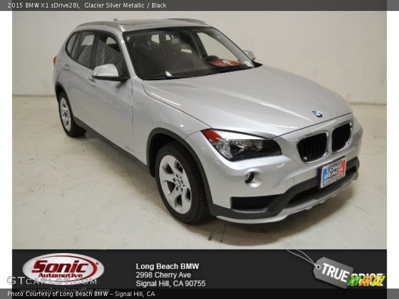 Glacier Silver Metallic / Black 2015 BMW X1 sDrive28i